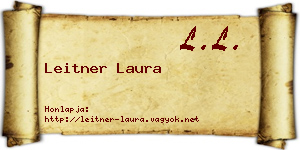 Leitner Laura névjegykártya